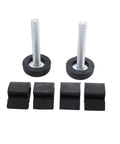 6 Piece Hood Bumper Cushions Kit For Chevy GMC Trucks 1967 To 1972 with 2 screw bumpers and 4 rubber cushions