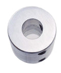 5 Pack Flexible Aluminum Couplings 6mm To 8mm For NEMA 17 Stepper Motors, RepRap 3D Printers And CNC Machines, close-up on coupling