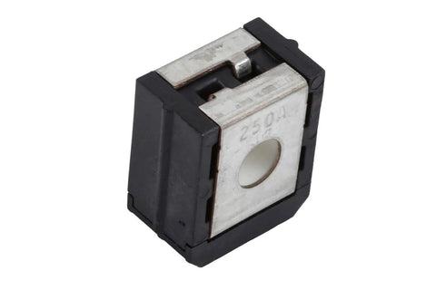 Heavy Duty 250 Amp Blade Fuse Top Notch Electrical Shield Badass Gm Compatible Oem Plug, black and silver design, for Chevy GMC Cadillac.