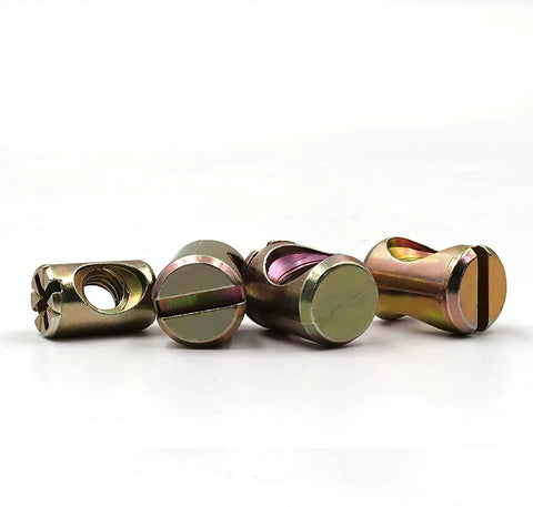 Built Different M4 Barrel Nuts For Furniture Assembly Total Game Changer In Home Repair Zinc Plated Steel Connectors, heavy duty size.