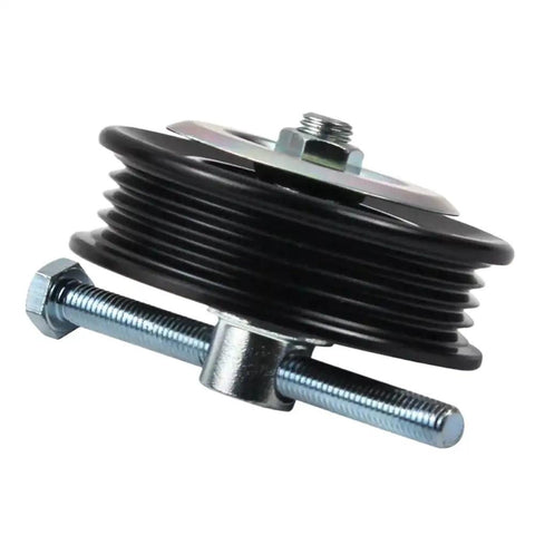Up Your Drive Belt Game With This Smooth Plain Car Drive Belt Tensioner Pulley Kit 88440-26100 That Snaps Right In For Your T100 And Prado To Keep It Running Tight. black ribbed car drive belt tensioner pulley kit with bolt and nut