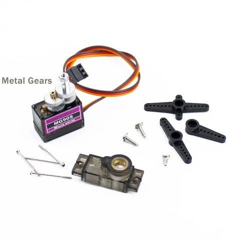 Five Pack MG90S 9G Metal Gear Micro Servo For Arduino Builds And RC Gearheads Ideal For Drones Planes Boats Robots