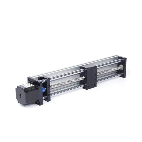 100 200 300mm Linear Axis Actuator With Ball Screw Guide Sliding Table 24V Stepper Motor 23NEMA 0.9Nm Torque For Precise CNC Automation And Smooth Motion Built To Move. Ball screw linear actuator with NEMA 23 motor and sliding table