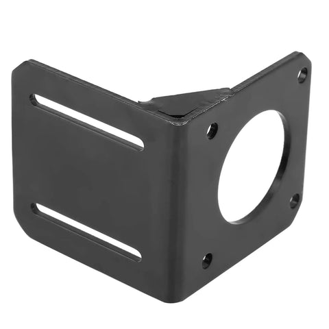 Sturdy Stepper Motor Mounting Bracket for NEMA23 With Stainless Steel Black Finish 6.8 by 6.8 by 6.5 cm