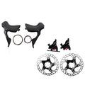 Ride Ready Road Bike Shifter Pair With Slick Shifting 2x11 Speed Mechanical Levers Compatible With Shimano Ultegra R8000 And R7000 Systems Plus Includes Hella Durability 160Mm Disc Brake Rotor.