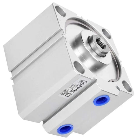 Compact Pneumatic Air Cylinder With 80 mm Bore And 40 mm Stroke For Industrial Automation Systems Built For Tough Jobs Lightweight Space