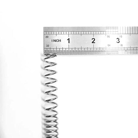 Stainless Steel Compression Extension Spring For AEG Gear Box V2 To V3 M130 1.55 By 14.5 By 165mm with ruler measuring length