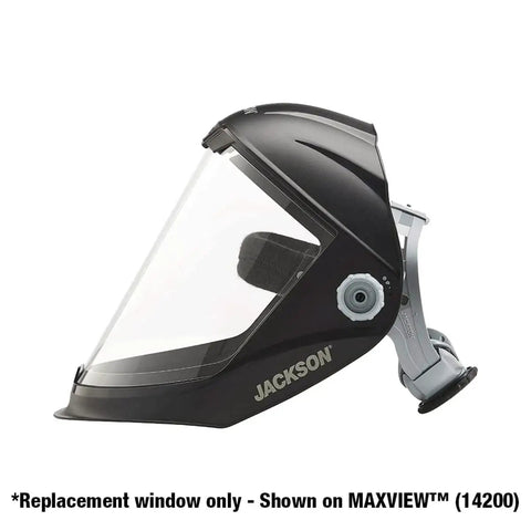 Maxview Premium Face Shield Replacement Window Uncoated Clear Tint for Models 14200 14201 14202 14203 ANSI Z87.1 Side View