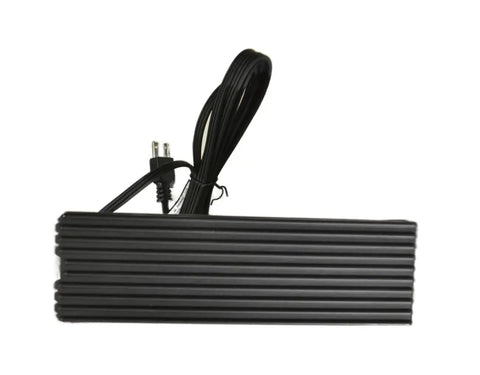 10 Inch 800 Watt Carpet Seaming Iron With Low Profile Comb Grooved Base Nonstick Coating Heat Shield ETL Listed power plug view
