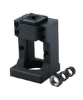 Beefed Up Motor Mount With Integrated Ballscrew Support For Engravers And CNC Machines Compatible With SFU1204 And 1605 Ball Screw BF10 BF12 Bearing Fit 12Mm To 16Mm Screw System Steel Mount, shown with two supporting nuts.