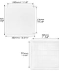 Top Shelf 12X12 Inch Drywall Access Panel With No Sweat Quick Setup And Paintable White Finish For Indoors Or Outdoors Dang Tough ABS Wall Hole Cover measurements displayed