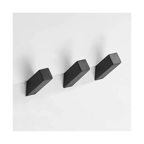 Heavy Duty Wall Hooks Hella Durable Stainless Steel Coat Hanger Double Robe Rack Rustproof Smooth Finish mounted on a white wall.