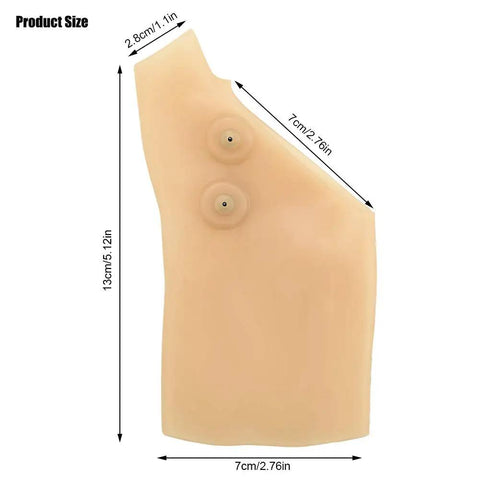 Product dimensions of the Thumb And Wrist Support Brace 2 Pack With Elastic Gel Fingerless Glove