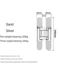 Hidden Door Hinge For Secret Doors With Adjustable Load Bearing Up To 180 Kg, Smooth Quiet Operation, shown with measurements
