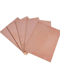 Five FR4 Copper Clad Single Sided PCB Boards 10x15cm for DIY Projects, showcasing durable laminate and great flatness.