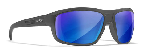 Dope Captivate Polarized Sunglasses With Blue Mirror Lenses And ANSI Z87 Safety For Men And Women UV Eye Protection Black Frames