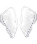 Mercedes Benz W219 CLS Headlight Covers Two Piece Front Left And Right Set With Crystal Clear Lens Shells