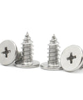 Heavy Duty Stainless Steel Self Tapping Wood Screws Set M2 M2.6 M3 M3.5 M4 14mm Wafer Head Cross Phillips A2 304 Rust Resistant
