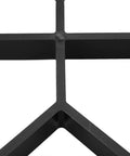 Close-up of black reusable plastic paver mold, part of Concrete Path Molds Set For Patio And Garden Walkways Reusable Plastic Paver Molds With Diverse Shapes And Sizes For Stepping Stones Garden Pathways Lawn Edges Patio Pavement Pavers Durable DIY Molds