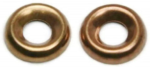 Silicon Bronze Finishing Cup Washers For Countersunk Screws Marine Grade Built To Last Salt Water Ready 0.306 Inch Inner Diameter 0.682 Inch Outer Diameter 0.134 Inch Thick Size 12 Pack Of 100, two washers