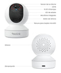 Outdoor Plug In Wi Fi Security Camera With 5MP HD Video And 3X Optical Zoom For Home Surveillance No Brainer App Control front and back view