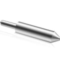 Dead On Router Bit Template Guide Base Plate Centering Tool Built For Exact Alignment On Quarter And Half Inch Collets Heavy Duty Hss Design Delivering Knockout Precision Woodworking Every Time - close-up of shiny steel alignment tool.