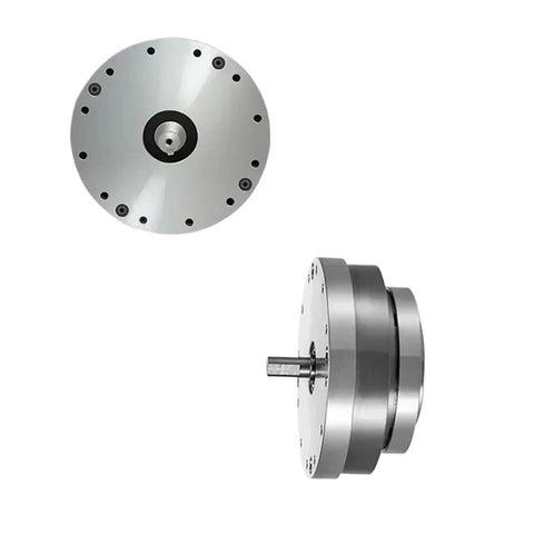 Smooth Operator 20 Arcsec Harmonic Drive Reducer With Zero Slack Play For Factory Robots And Cnc Rotary Tables side view and top view images