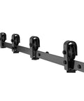 Bi Folding Sliding Barn Door Hardware Track Kit Heavy Duty Steel Rails For Four 12 Inch Closet Pantry Laundry Doors