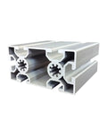 Heavy Duty Aluminum Extrusion Rail 50x100mm With 10.2mm Slot for DIY Machine Framework and CNC Printers, side view