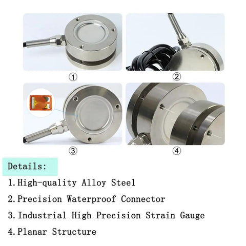 0 To 50 Kg Diaphragm Type Flat Load Cell Pro Grade Ultra Precise Force Sensor For Industrial Automation And Weighing Systems In Rugged Alloy Steel Construction, alloy steel