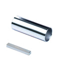 One Inch To One And One Eighth Inch Crankshaft Sleeve Adapter Kit Three Inch Long Stainless Steel With One Quarter Inch Keystock And Keyway Slot