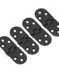 4 Pack Flush Mount Hinges Zinc Alloy 2.2mm 180 Degree Opening Heavy Duty Cabinet Hinges For Folding Tables Sewing Machine Cabinets RV Conversions 30000 Plus Cycles