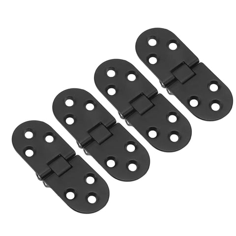 4 Pack Flush Mount Hinges Zinc Alloy 2.2mm 180 Degree Opening Heavy Duty Cabinet Hinges For Folding Tables Sewing Machine Cabinets RV Conversions 30000 Plus Cycles