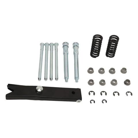 Door Hinge Pin Bushing Repair Kit For Chevy Trucks With Metal Hinge Roller Pin And Spring Tool Direct Replacement For C1500 C2500 C3500 K1500 K2500 Helps Smooth Door Operation Stop Sag And Quiet Clunking, kit parts laid out