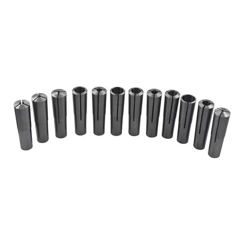 3MT Collet Set 12 Pc From 1/8 Inch To 3/4 Inch With 3/16 1/4 3/8 1/2 5/8 Inch Chuck For Bridgeport Mills
