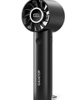 Portable Handheld Mini Fan With Power Display And Built In Flashlight USB Rechargeable 1800mAh Battery 3 Speed Personal Cooling On The Go