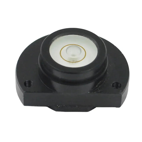 Mini spirit level bubble Precision bubble level for TPC SK Level Base, featuring a round black design with a clear bubble.