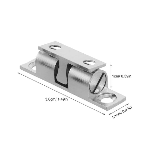Solid Silver Copper Cabinet Door Rollers With Silent Close And Rust Resistant Finish, 10 Pack Hardware for secure cupboard use