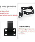 Heavy Duty Steel Vertical Cable Management Brackets For 19 Inch Server Rack Mount D Ring Wire Organizers showing matte black finish and durable design.