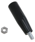 M10 Revolving Hand Wheel With Nuts And Threaded Handle Set 2Pcs for Trailer Crank, ergonomic bakelite handle and nut shown