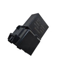 Upgraded Start Relay With WR07X10097 And Matched 12uF 250VAC Run Capacitor Kit for refrigerator replacement, close-up view
