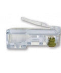 Side view of EZ RJ45 CAT5e Connectors Jar Of 100 For Fast Terminations With Through Hole Design And Easy Wire Sequencing