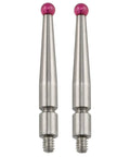 Two Pack Ruby Tip Contact Points For Dial Test Indicator M1.6xD2.0xL20.9 Ruby Ball Head Probes side view