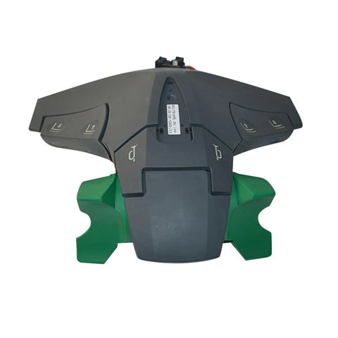 Heavy Duty Forklift Tiller Rod 51285571 controls assembly with green mounts for pallet jack or lift truck integration.