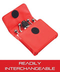 Wiggler And Center Finder With Shank Attachment For Precision Centering In Wood And Metal in red case with attachments.