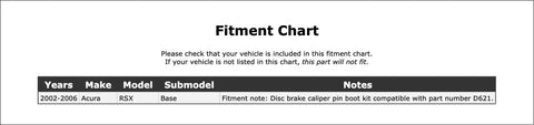 Upgrade Your Ride With This Premium Front Disc Brake Caliper Pin Kit For Acura Rsx, Perfect Match For 2002 To 2006 Models And Delivers Smooth Stopping Power Like OEM Gear Without Breaking The Bank Or Causing Issues.