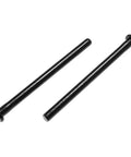 Two black metal door hinge pins, 3.5 inches long, for interior doors