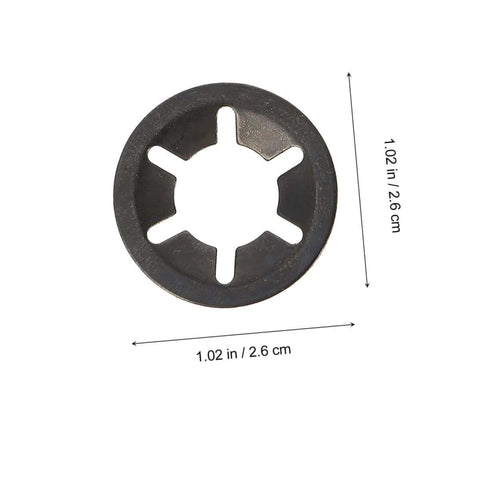 Internal tooth washer, carbon steel, part of 630 Piece Bearing Clip Washer Set With Carbon Steel Locking Washers And Internal Tooth Design.