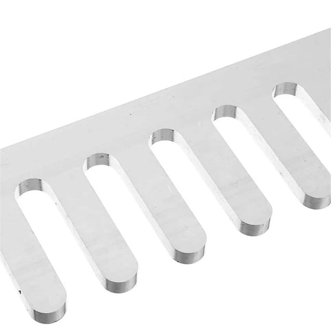 Heavy Duty Dovetail Router Template Kit For Dead On Through Dovetail And Box Joints No Sweat Quick Setup Guide For Pro Level Woodworking Cuts showing a close-up of aluminum guide with slots.