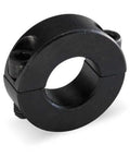 Two Piece Shaft Collar Clamp Set For 2 Inch Bore In Carbon Steel, 3 Inch Outside Diameter, Eleven Sixteenth Inch Wide, Heavy Duty, Keyway Compatible, Two Pack black 2-piece shaft collar clamp